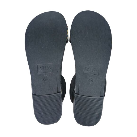 MIA Lydya Leopard Print Elastic Strap Sandals - Size 7 - Picture 7 of 9